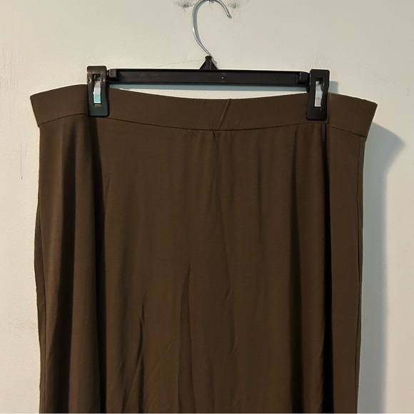 Eileen Fisher Green Maxi Skirt Size Large - Picture 2 of 7